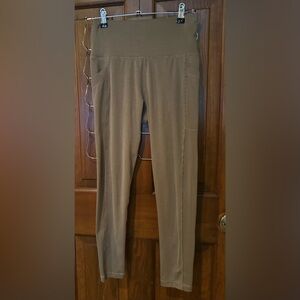 prAna Women’s Pinstripe Fabric Accent Leggings